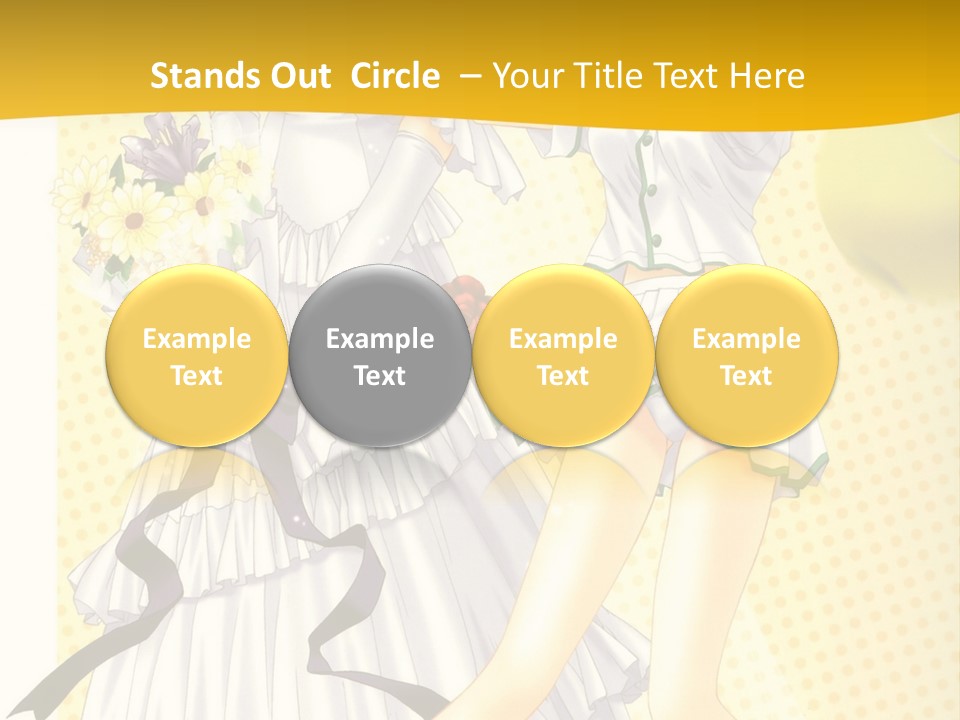 A Woman In A White Dress Holding A Tennis Racket PowerPoint Template