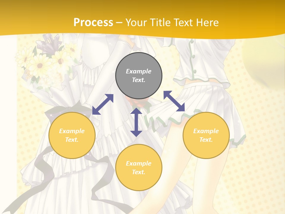 A Woman In A White Dress Holding A Tennis Racket PowerPoint Template