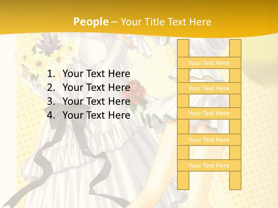 A Woman In A White Dress Holding A Tennis Racket PowerPoint Template