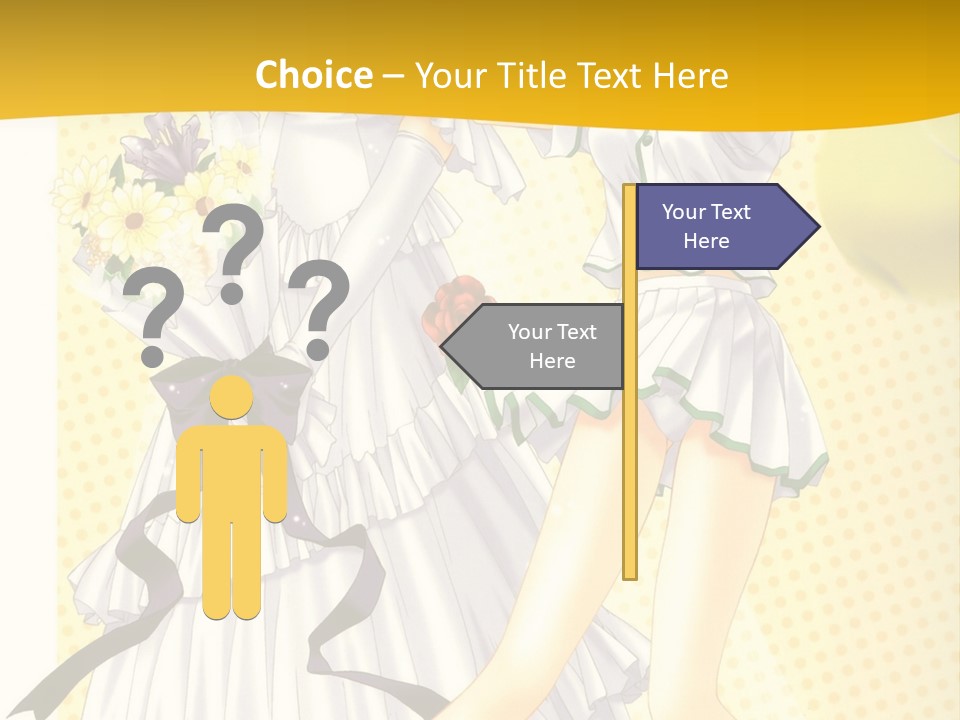 A Woman In A White Dress Holding A Tennis Racket PowerPoint Template