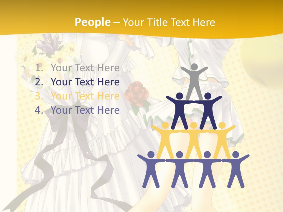 A Woman In A White Dress Holding A Tennis Racket PowerPoint Template