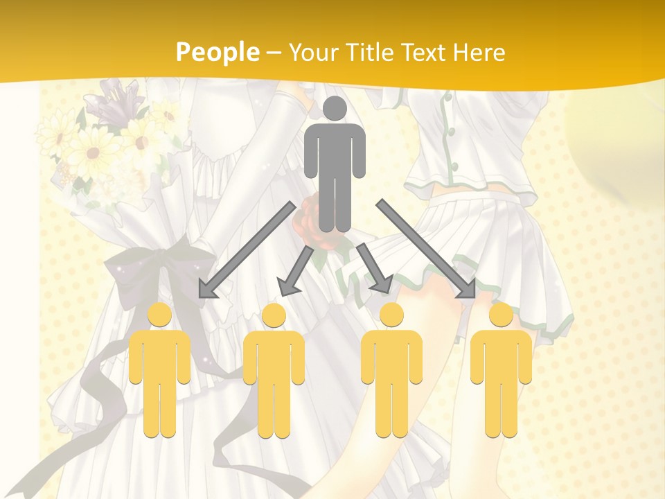 A Woman In A White Dress Holding A Tennis Racket PowerPoint Template