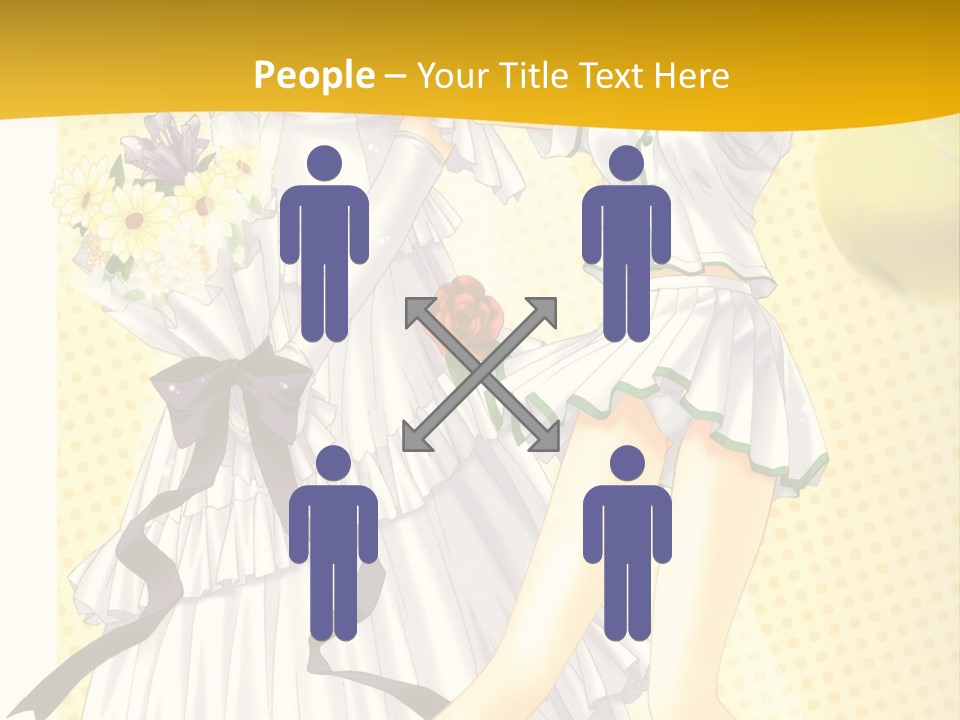 A Woman In A White Dress Holding A Tennis Racket PowerPoint Template