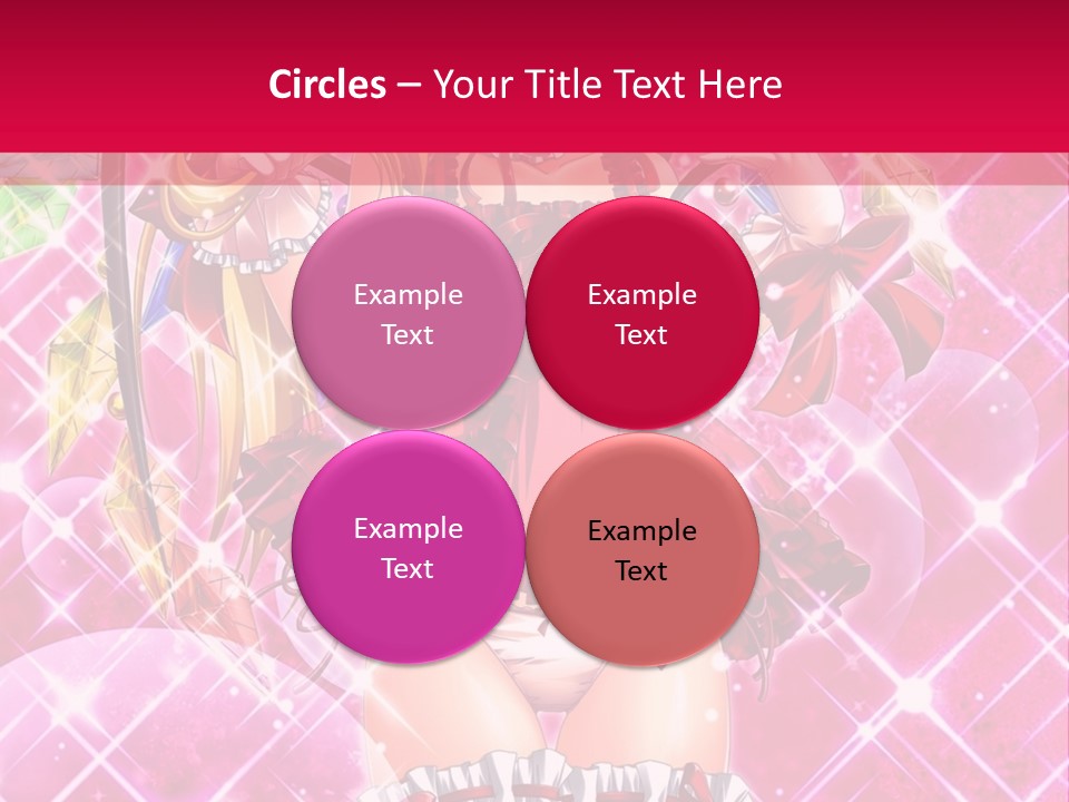 A Girl In A Pink Dress With A Hat On Her Head PowerPoint Template