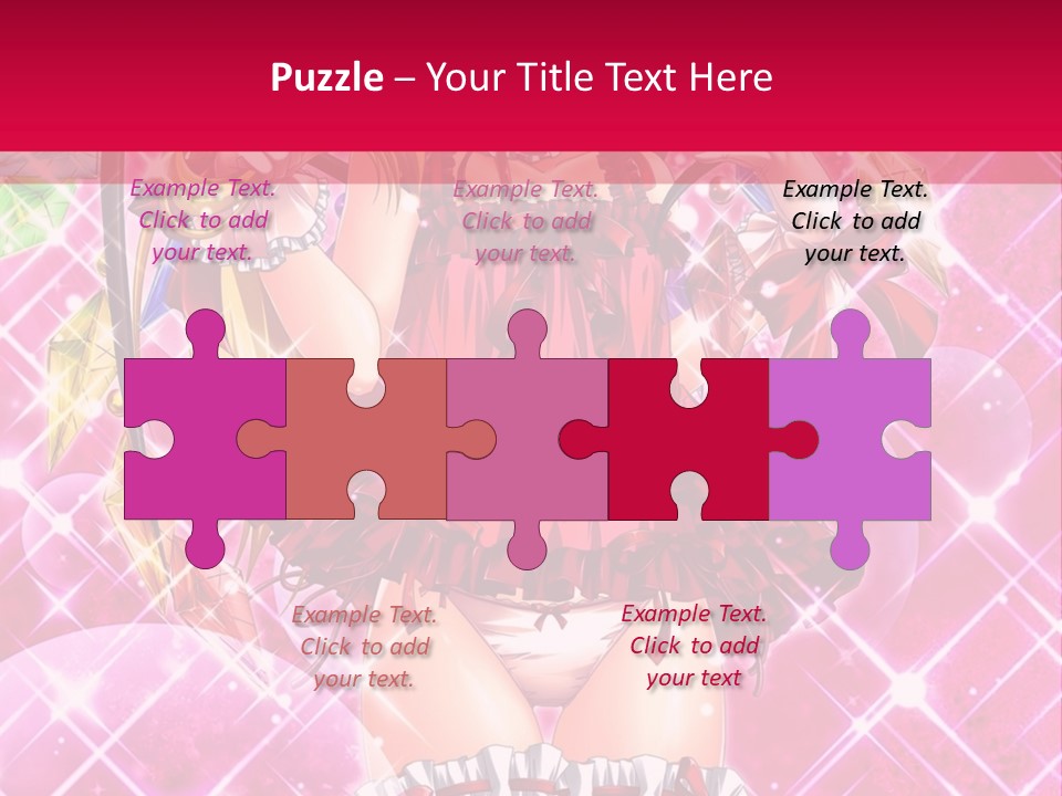 A Girl In A Pink Dress With A Hat On Her Head PowerPoint Template