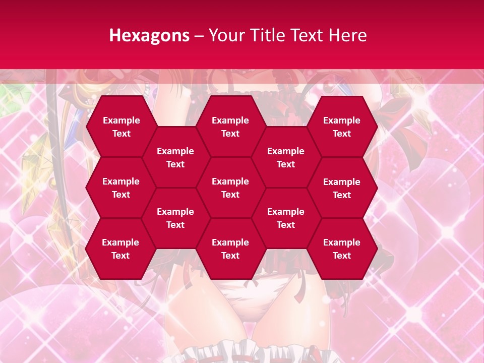 A Girl In A Pink Dress With A Hat On Her Head PowerPoint Template