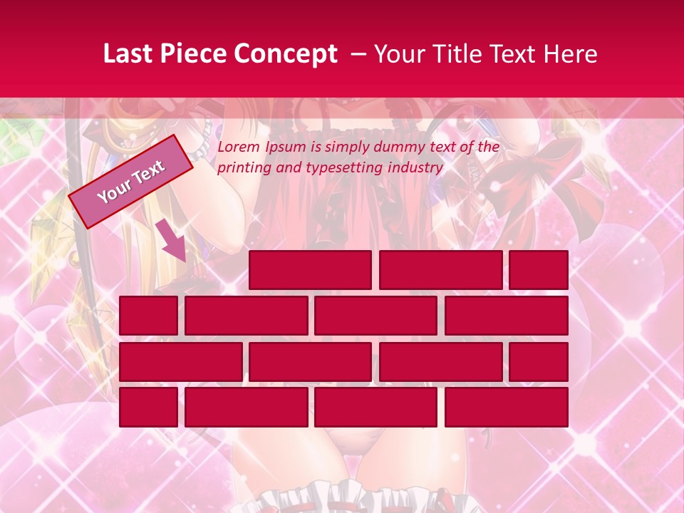 A Girl In A Pink Dress With A Hat On Her Head PowerPoint Template