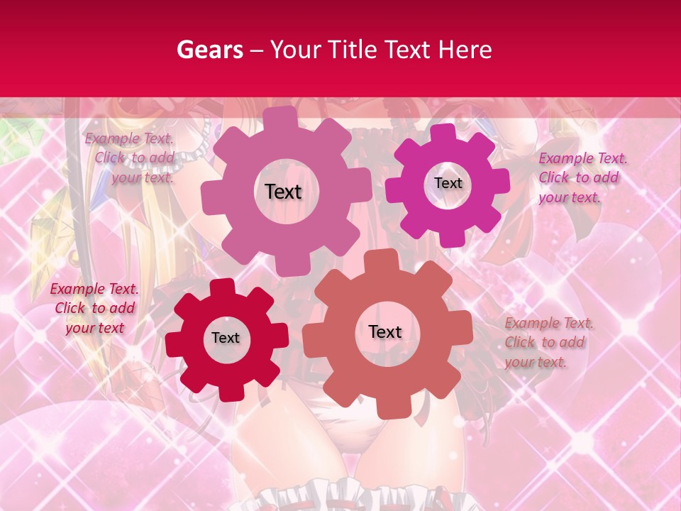 A Girl In A Pink Dress With A Hat On Her Head PowerPoint Template