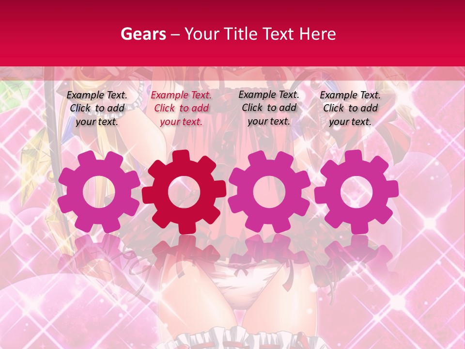 A Girl In A Pink Dress With A Hat On Her Head PowerPoint Template