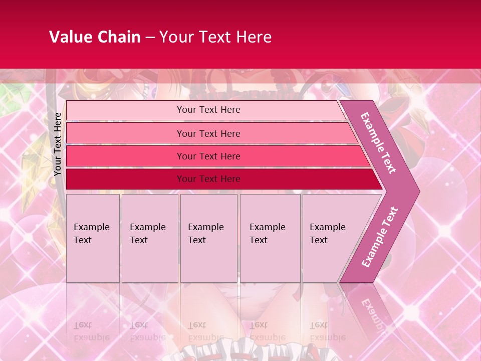 A Girl In A Pink Dress With A Hat On Her Head PowerPoint Template