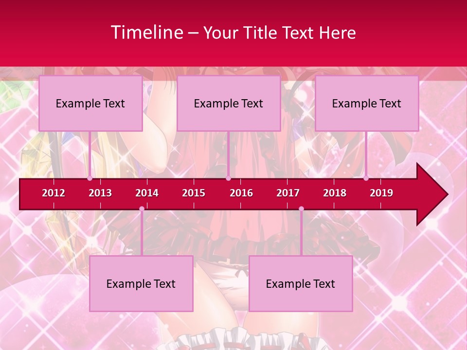 A Girl In A Pink Dress With A Hat On Her Head PowerPoint Template