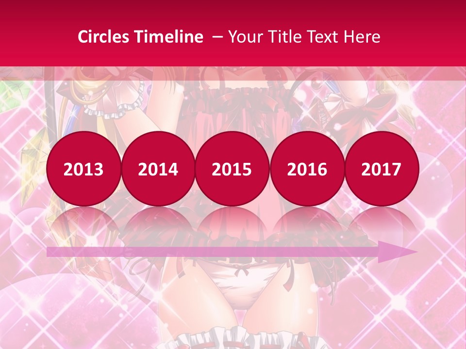 A Girl In A Pink Dress With A Hat On Her Head PowerPoint Template