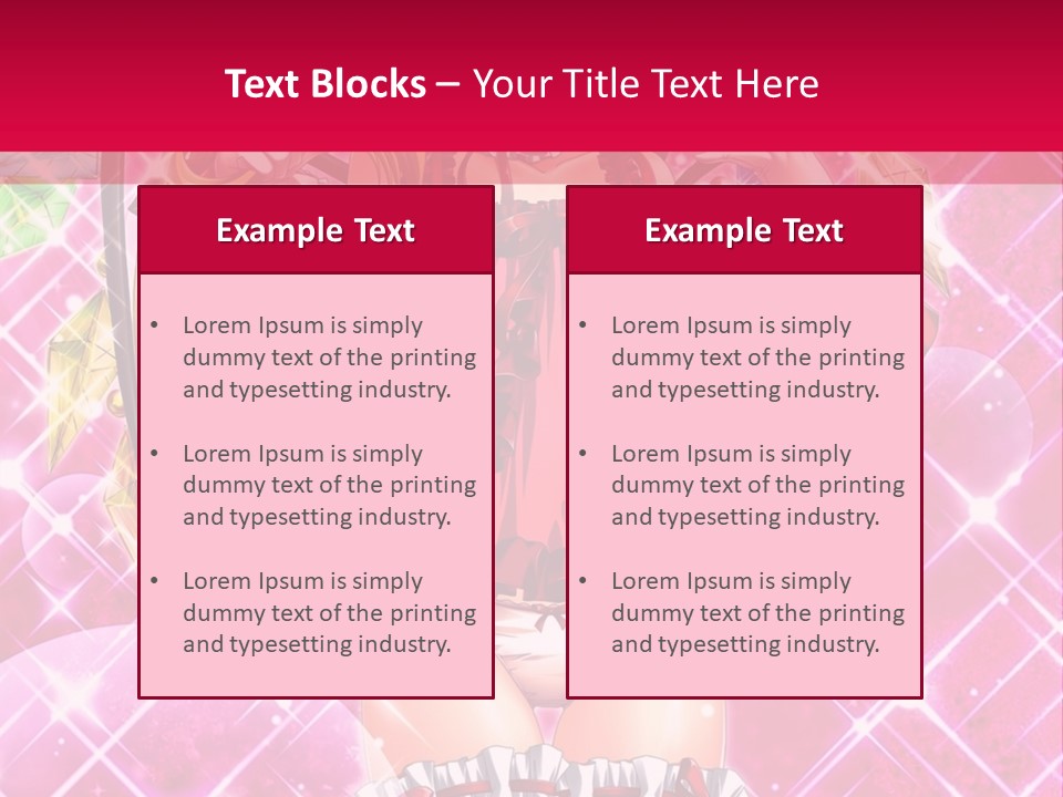 A Girl In A Pink Dress With A Hat On Her Head PowerPoint Template