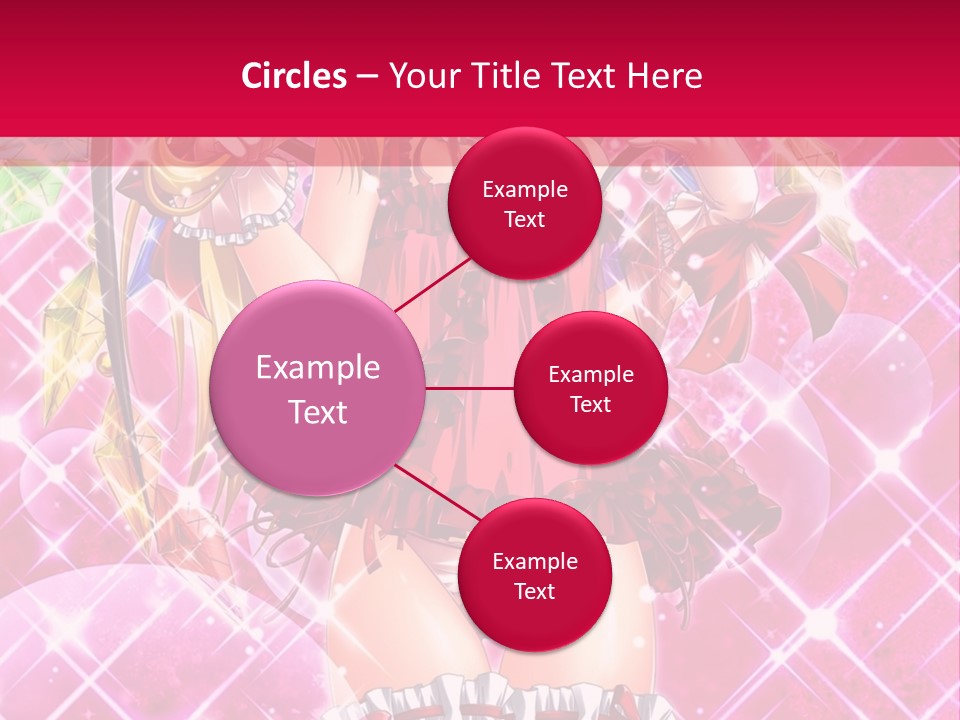 A Girl In A Pink Dress With A Hat On Her Head PowerPoint Template