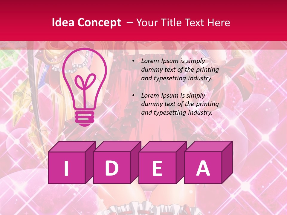 A Girl In A Pink Dress With A Hat On Her Head PowerPoint Template