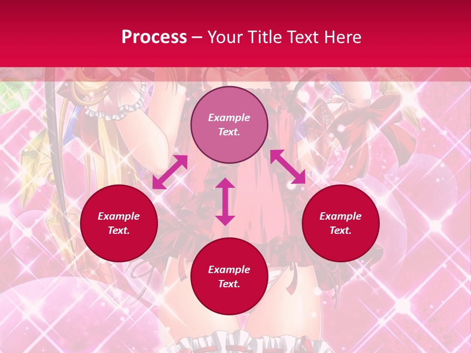 A Girl In A Pink Dress With A Hat On Her Head PowerPoint Template
