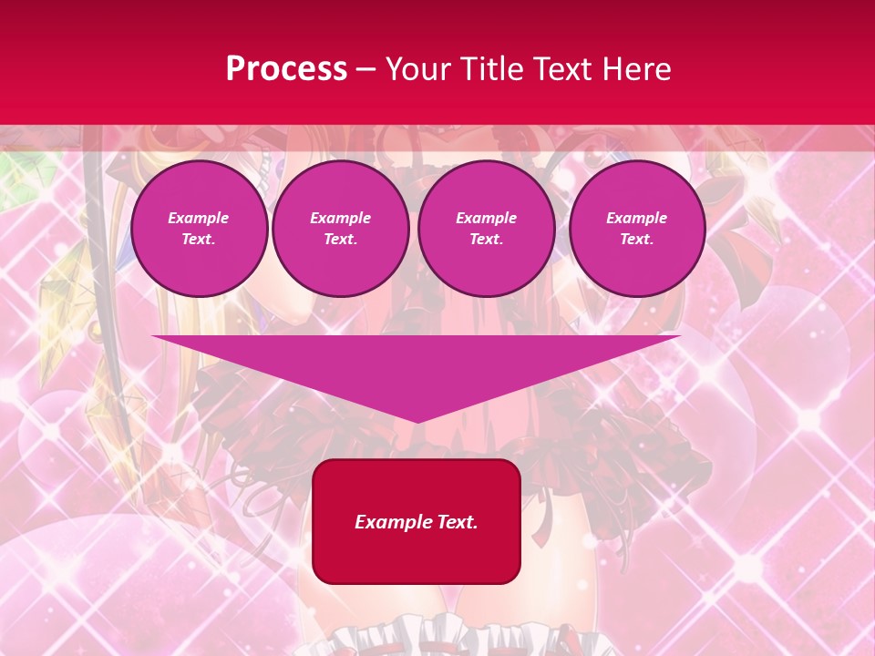 A Girl In A Pink Dress With A Hat On Her Head PowerPoint Template