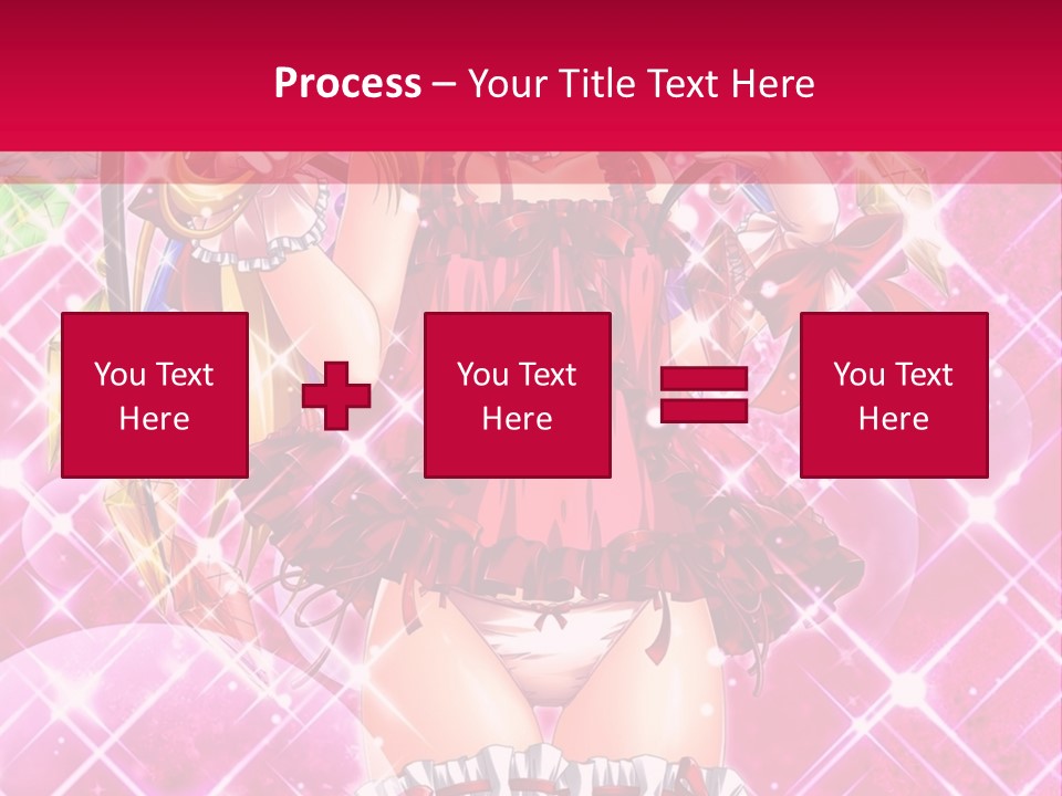 A Girl In A Pink Dress With A Hat On Her Head PowerPoint Template