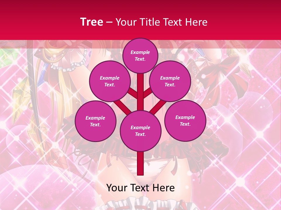 A Girl In A Pink Dress With A Hat On Her Head PowerPoint Template