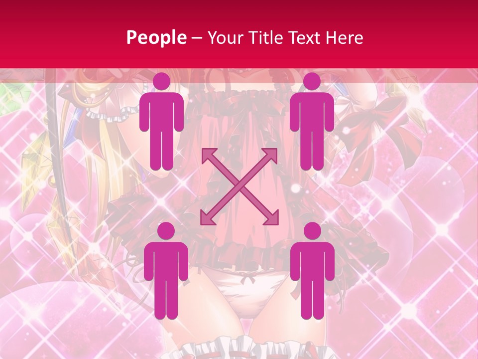 A Girl In A Pink Dress With A Hat On Her Head PowerPoint Template