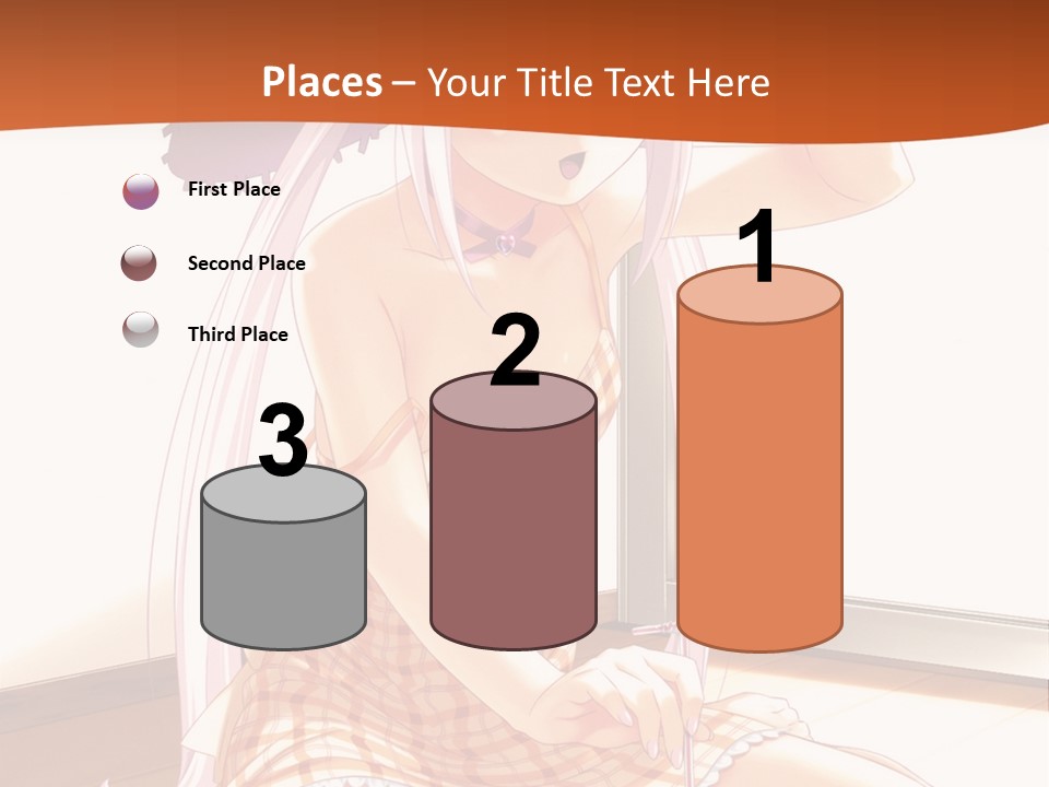 A Woman Sitting On The Floor With A Hat On Her Head PowerPoint Template