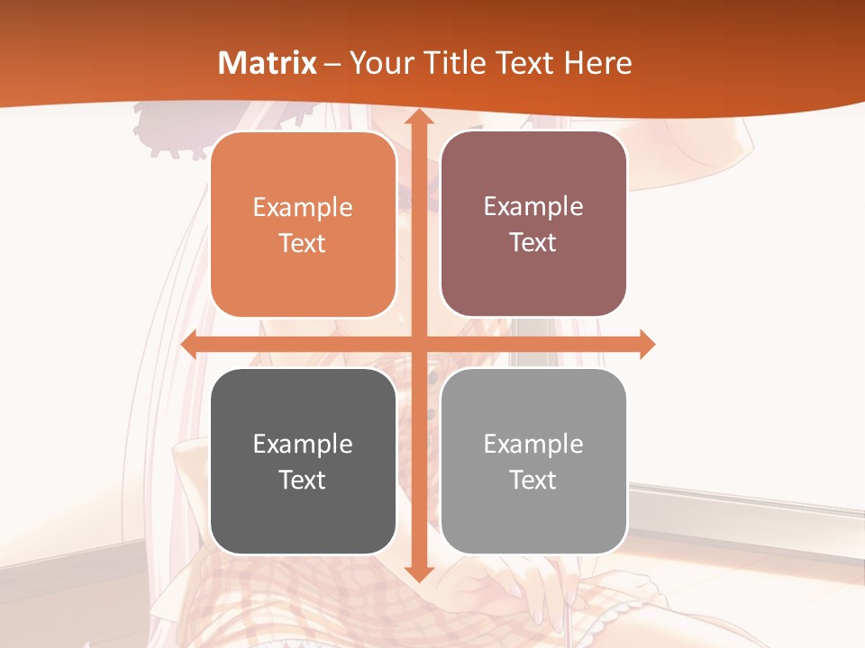 A Woman Sitting On The Floor With A Hat On Her Head PowerPoint Template