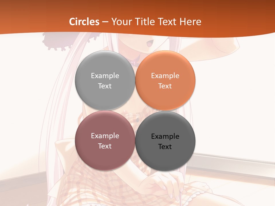 A Woman Sitting On The Floor With A Hat On Her Head PowerPoint Template