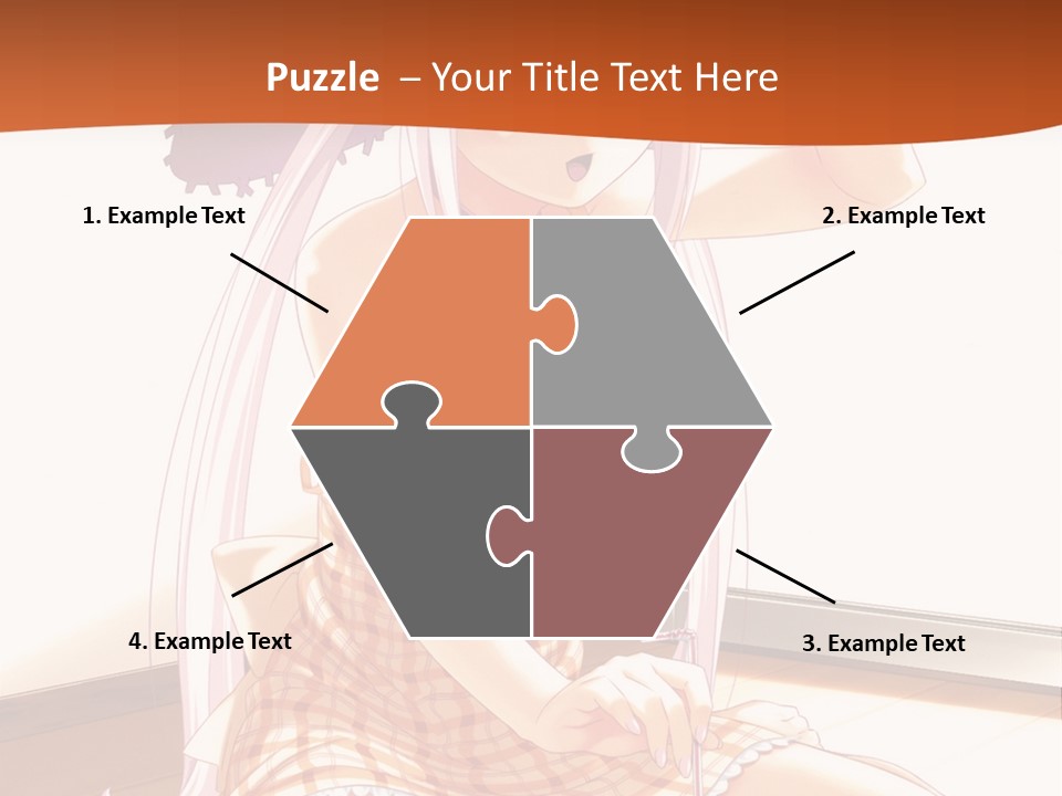 A Woman Sitting On The Floor With A Hat On Her Head PowerPoint Template