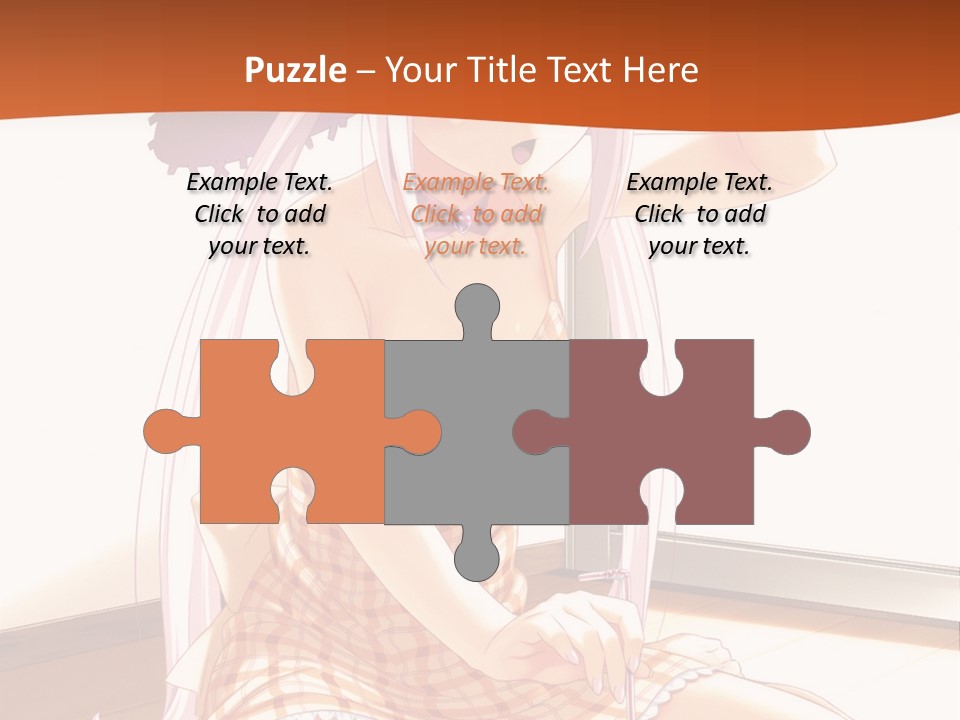 A Woman Sitting On The Floor With A Hat On Her Head PowerPoint Template