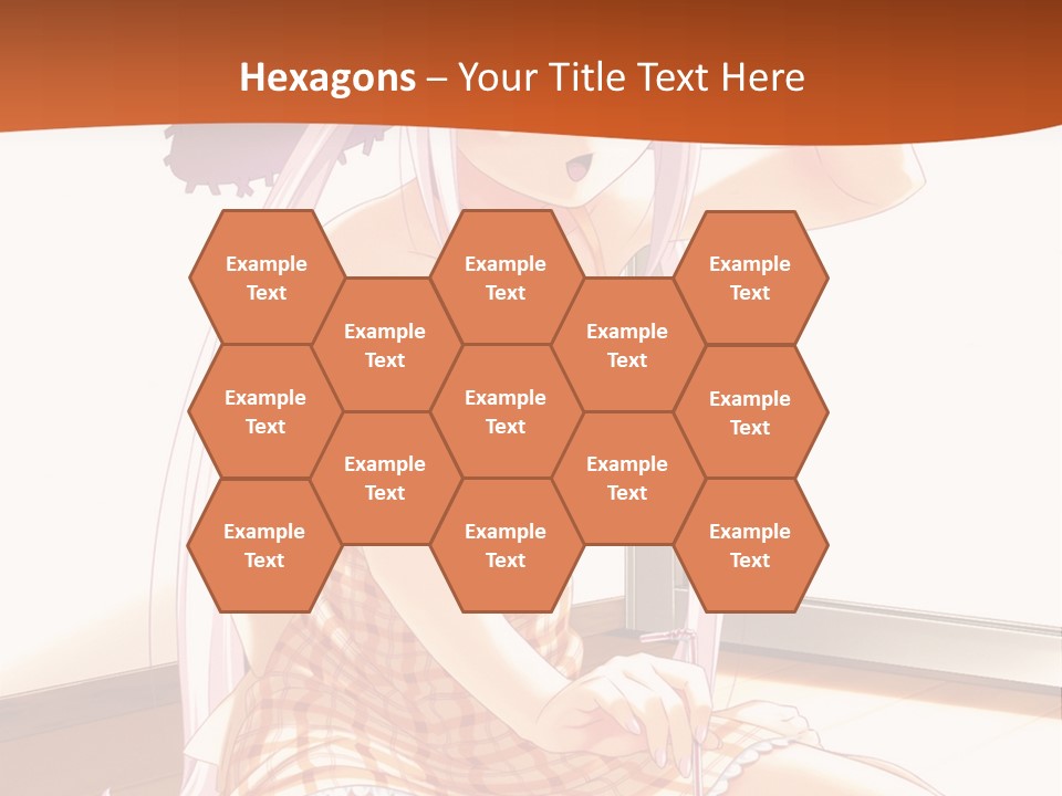 A Woman Sitting On The Floor With A Hat On Her Head PowerPoint Template