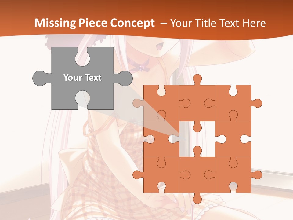 A Woman Sitting On The Floor With A Hat On Her Head PowerPoint Template