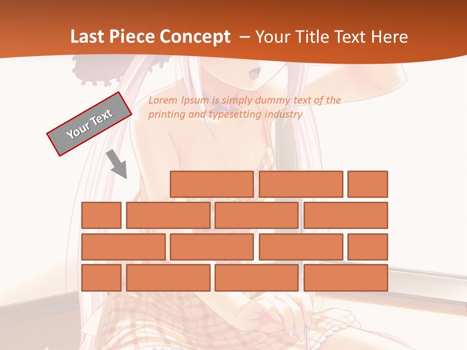 A Woman Sitting On The Floor With A Hat On Her Head PowerPoint Template