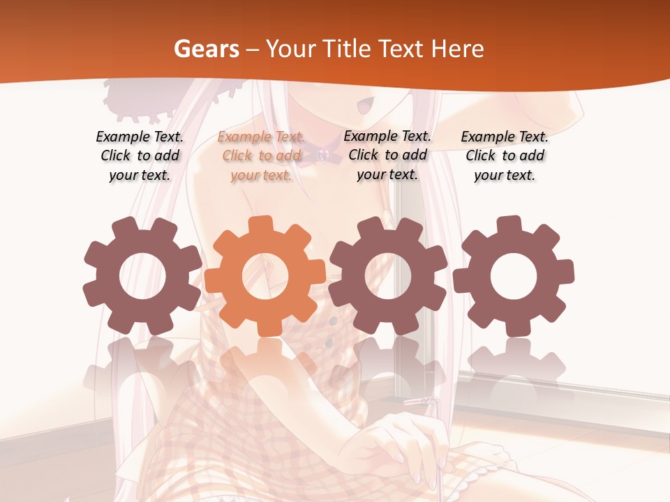 A Woman Sitting On The Floor With A Hat On Her Head PowerPoint Template