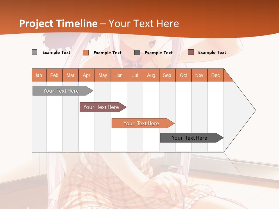 A Woman Sitting On The Floor With A Hat On Her Head PowerPoint Template