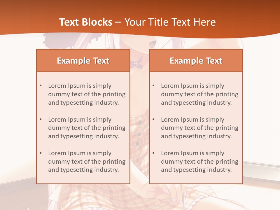 A Woman Sitting On The Floor With A Hat On Her Head PowerPoint Template