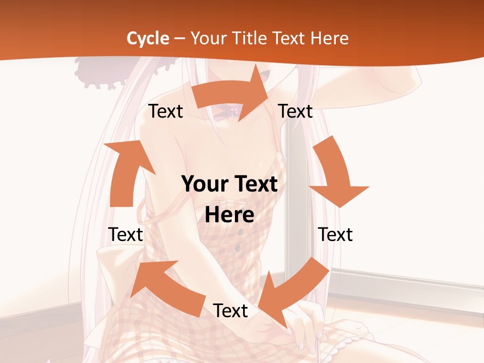 A Woman Sitting On The Floor With A Hat On Her Head PowerPoint Template