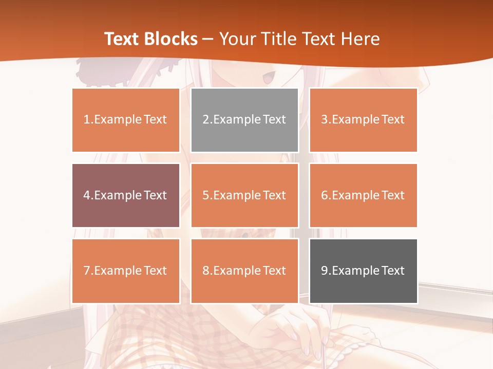 A Woman Sitting On The Floor With A Hat On Her Head PowerPoint Template