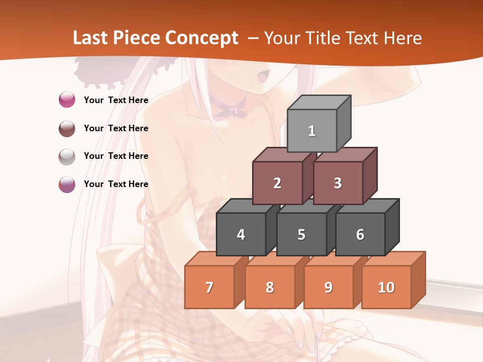 A Woman Sitting On The Floor With A Hat On Her Head PowerPoint Template