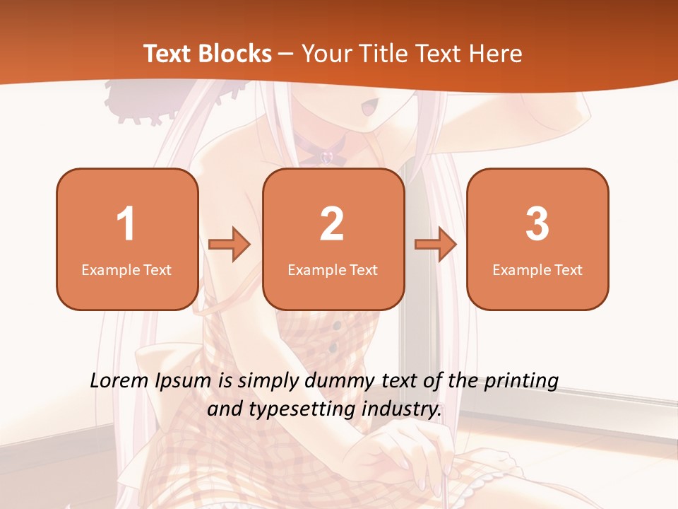 A Woman Sitting On The Floor With A Hat On Her Head PowerPoint Template