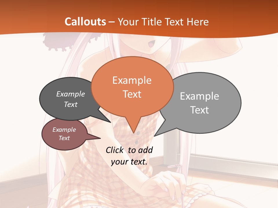 A Woman Sitting On The Floor With A Hat On Her Head PowerPoint Template