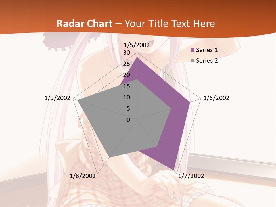 A Woman Sitting On The Floor With A Hat On Her Head PowerPoint Template