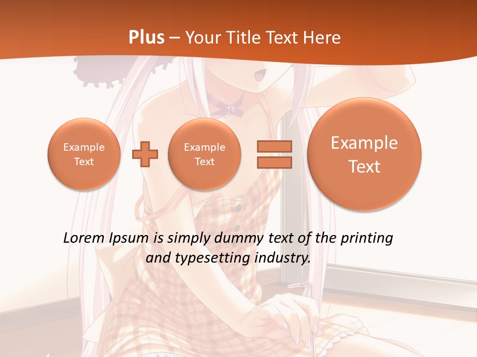 A Woman Sitting On The Floor With A Hat On Her Head PowerPoint Template