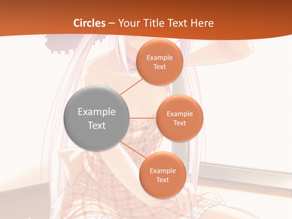 A Woman Sitting On The Floor With A Hat On Her Head PowerPoint Template