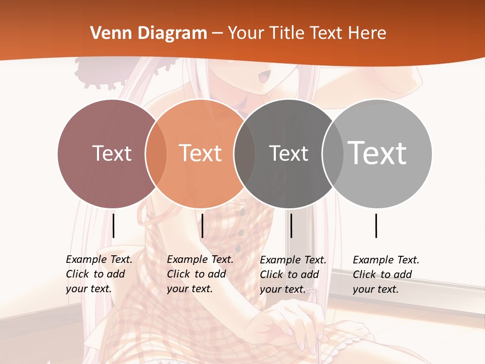 A Woman Sitting On The Floor With A Hat On Her Head PowerPoint Template