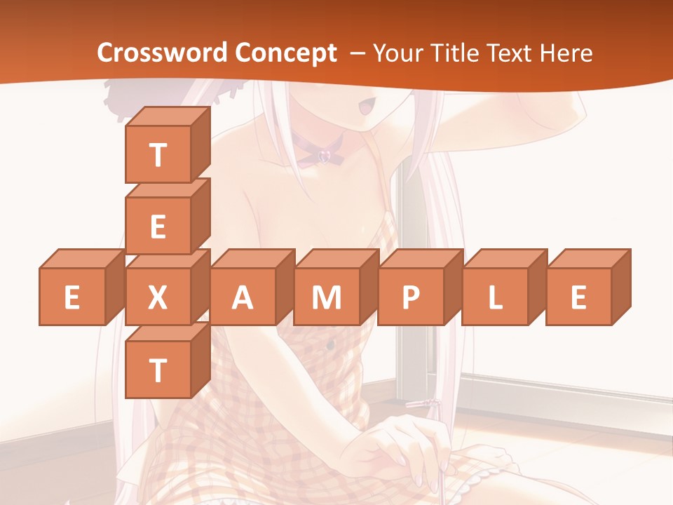 A Woman Sitting On The Floor With A Hat On Her Head PowerPoint Template