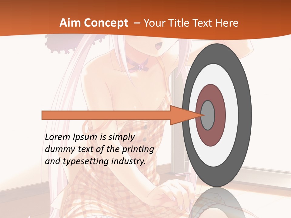 A Woman Sitting On The Floor With A Hat On Her Head PowerPoint Template