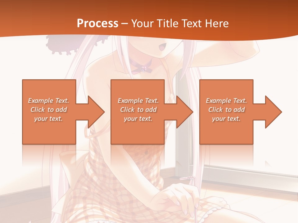 A Woman Sitting On The Floor With A Hat On Her Head PowerPoint Template