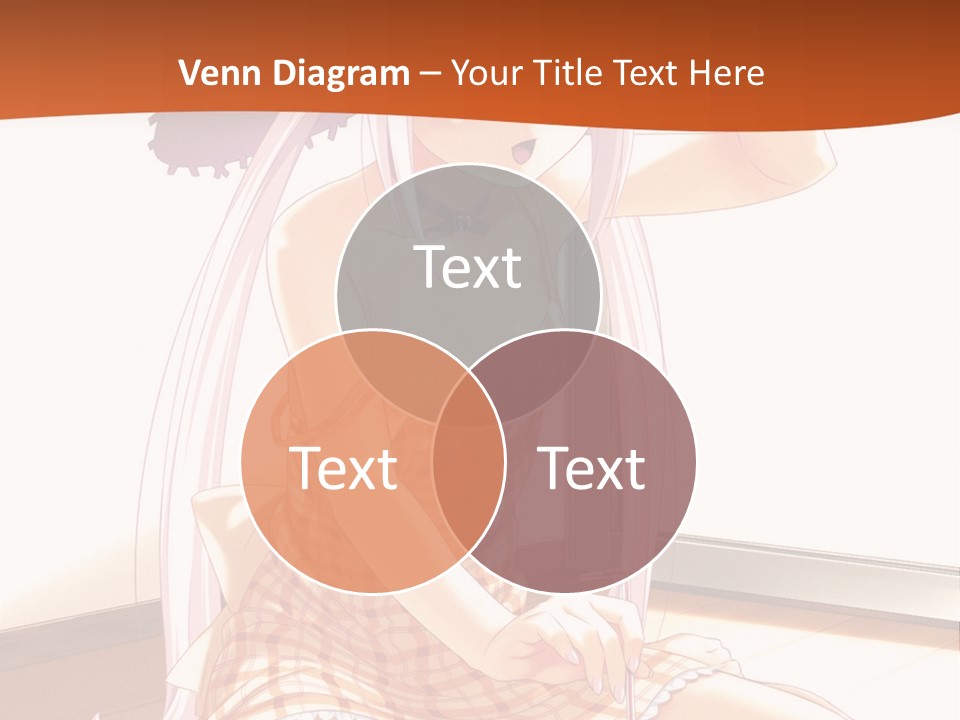 A Woman Sitting On The Floor With A Hat On Her Head PowerPoint Template