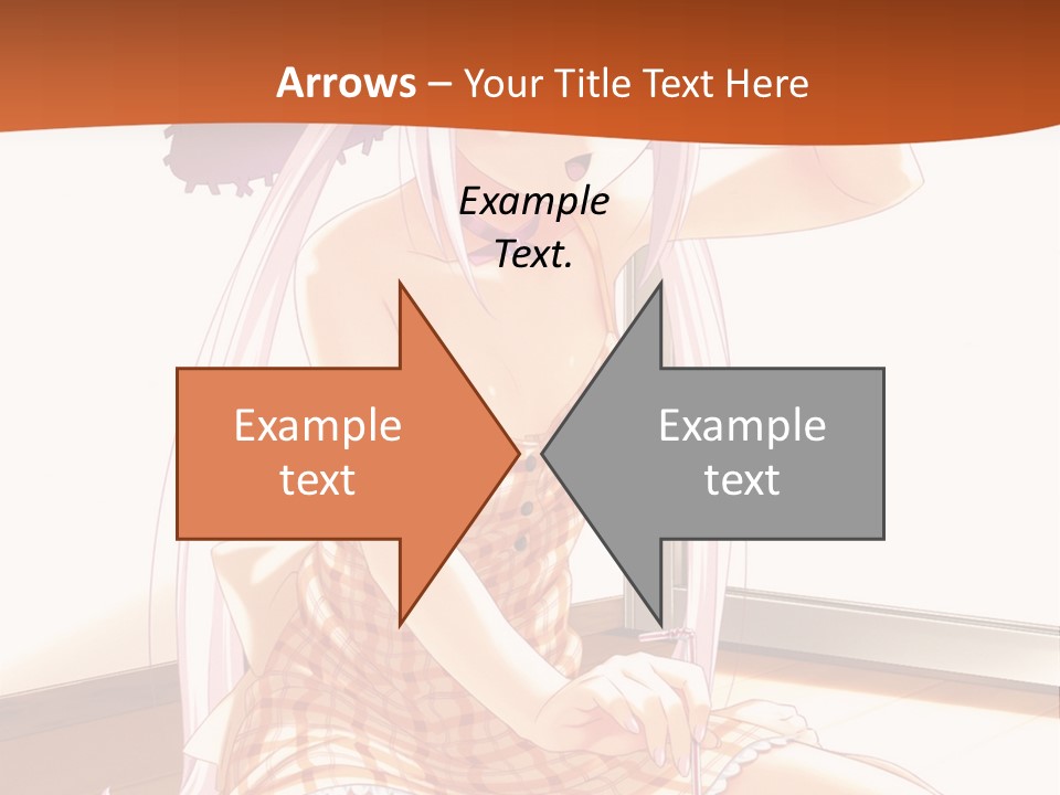 A Woman Sitting On The Floor With A Hat On Her Head PowerPoint Template