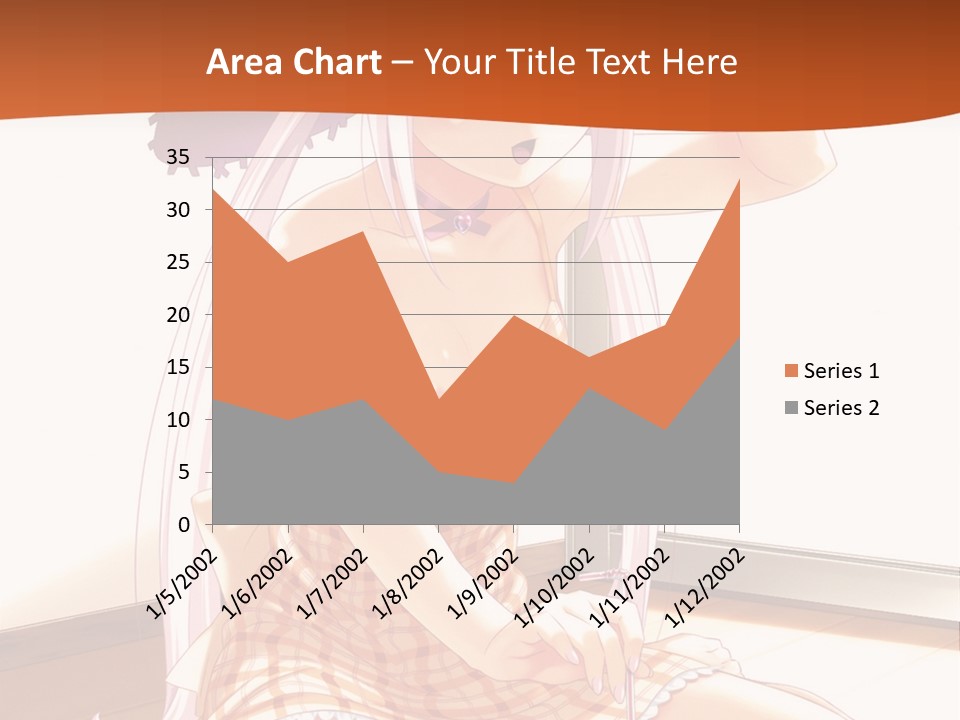 A Woman Sitting On The Floor With A Hat On Her Head PowerPoint Template